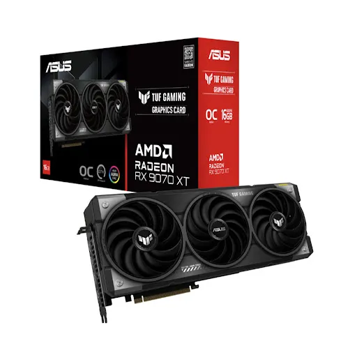 Card màn hình ASUS TUF Gaming Radeon™ RX 9070 XT OC Edition 16GB GDDR6 16GB GDDR6 (TUF-RX9070XT-O16G-GAMING)
