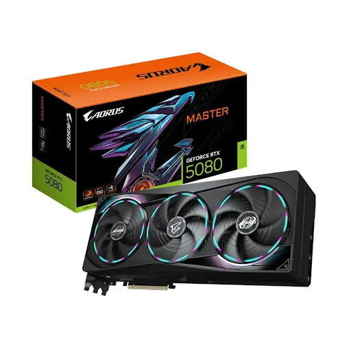 Card màn hình GIGABYTE AORUS GeForce RTX™ 5080 MASTER 16GB GDDR7