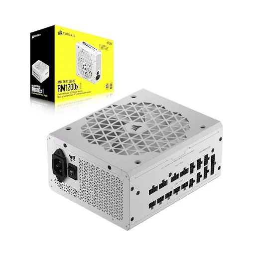 Nguồn máy tính CORSAIR RM1200x Shift White 80 Plus Gold - 1200W - 80 Plus Gold - Full Modular (CP-9020276-NA)