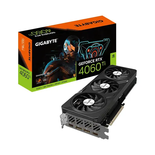 Card màn hình Gigabyte GeForce RTX 4060 Ti GAMING OC 16G 16GB GDDR6 (GV-N406TGAMING OC-16GD)