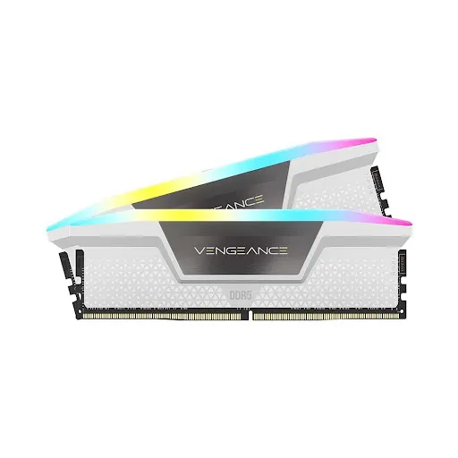 RAM desktop Corsair DDR5,5600MHz 64GB 2x32GB DIMM,VENGEANCE RGB DDR5 White Heatspreader,RGB LED,1.25V (2 x 32GB) DDR5 5600MHz (CMH64GX5M2B5600C40W)