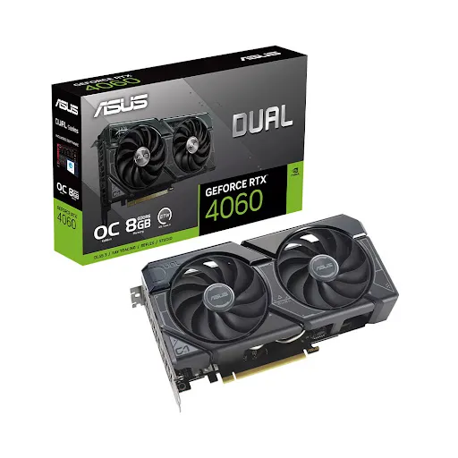 Card màn hình ASUS Dual GeForce RTX 4060 OC Edition 8GB GDDR6