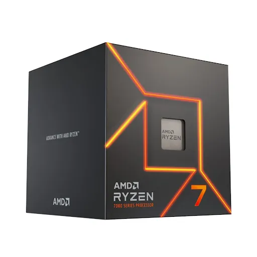 CPU AMD Ryzen 7 7700 (8 nhân 16 luồng - Boost to 5.3 GHz - 32MB - AM5)