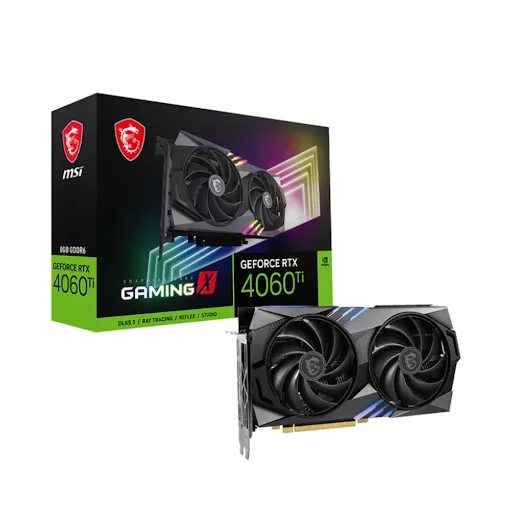 Card màn hình Msi GeForce RTX 4060 Ti GAMING X 8G 8GB GDDR6 (912-V515-022)