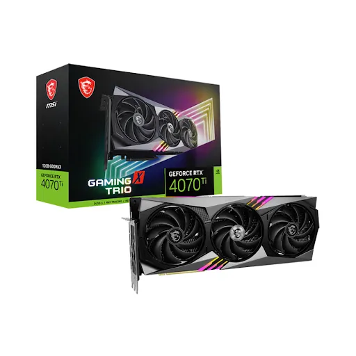 Card màn hình Msi RTX 4070 Ti GAMING X TRIO 12G 12GB GDDR6