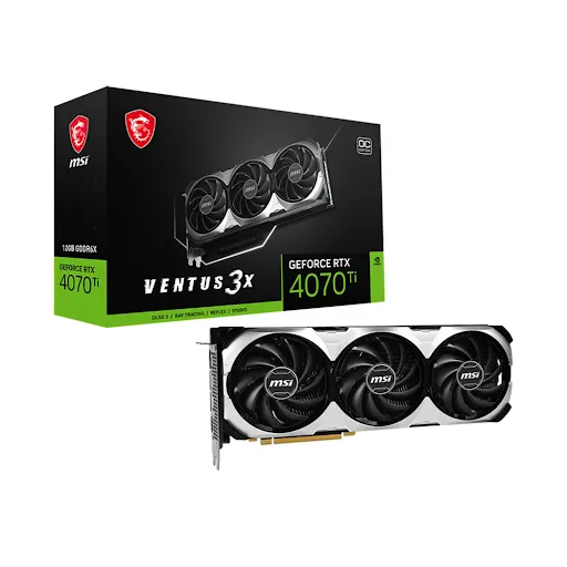 Card màn hình Msi RTX 4070 Ti VENTUS 3X 12G OC 12GB GDDR6