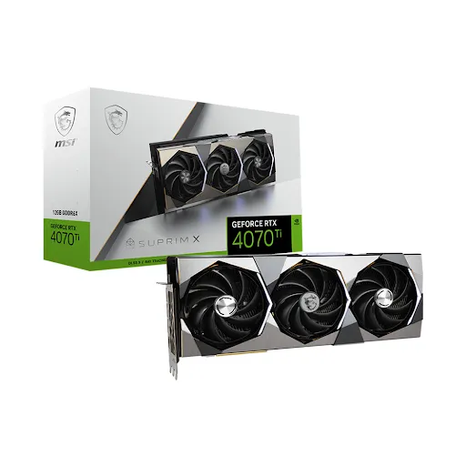 Card màn hình Msi RTX 4070 Ti SUPRIM X 12G 12GB GDDR6