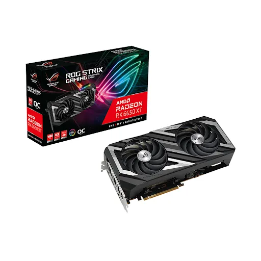 Card màn hình Asus ROG-STRIX-RX6650XT-O8G-GAMING 8GB GDDR6 (90YV0HJ0-M0NA00)