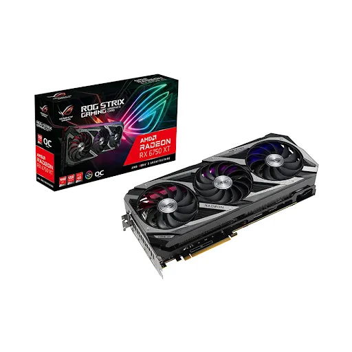 Card màn hình Asus ROG-STRIX-RX6750XT-O12G-GAMING 12GB GDDR6 (90YV0HK1-M0NA00)