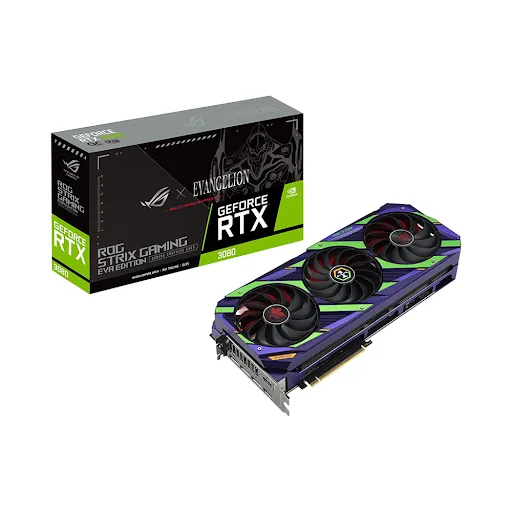 Card màn hình Asus ROG-STRIX-RTX3080-O12G-EVA 12GB GDDR6X (90YV0FAE-M0NA00)