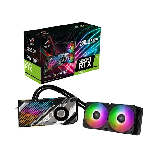 Card màn hình Asus ROG-STRIX-LC-RTX3090TI-24G-GAMING 24GB GDDR6X (90YV0HC2-M0NA00)
