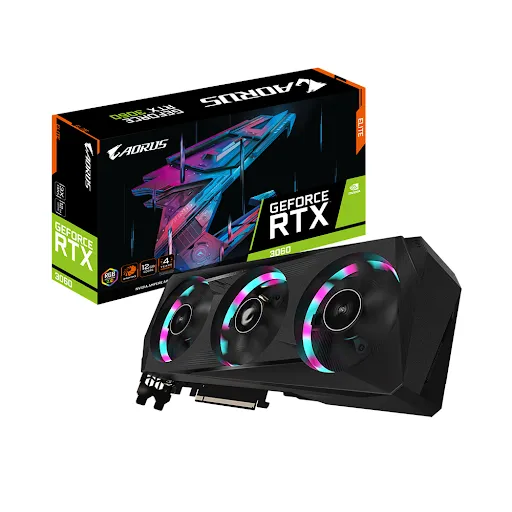Card màn hình Gigabyte AORUS GeForce RTX™ 3060 ELITE 12G (rev. 2.0) 12GB GDDR6 (N3060AORUS E-12GD V2)