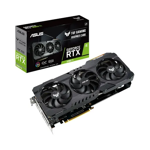Card màn hình Asus TUF Gaming GeForce RTX™ 3060 Ti V2 OC Edition 8GB GDDR6 (TUF-RTX3060TI-O8G-V2-GAMING) 8GB GDDR6 (90YV0G1A-M0NA00)