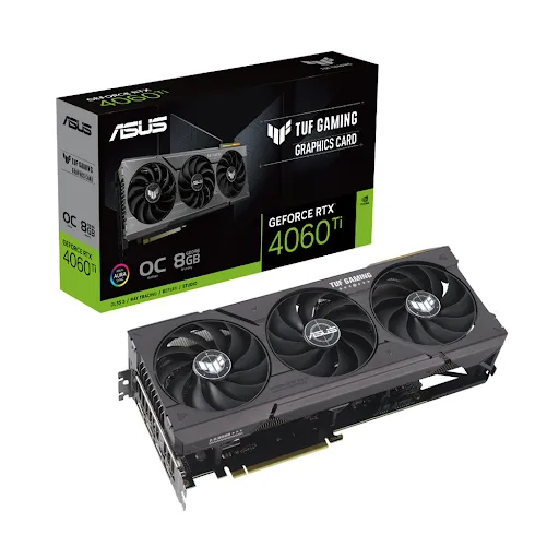 Card màn hình Asus TUF Gaming GeForce RTX 4060 Ti 8GB GDDR6 OC Edition 8GB GDDR6 (90YV0J50-M0NA00)
