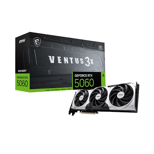 Card màn hình Msi GeForce RTX 5060 8G VENTUS 3X OC 8GB GDDR7