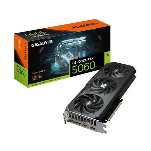Card màn hình Gigabyte GeForce RTX™ 5060 GAMING OC 8G 8GB GDDR7 (GV-N5060GAMING OC-8GD)