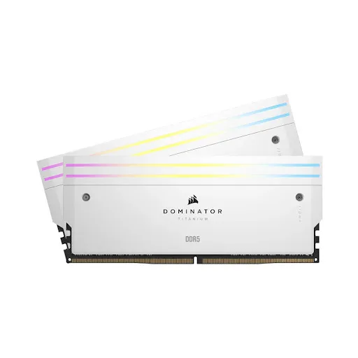 RAM desktop Corsair DOMINATOR TITANIUM Heatspreader (2 x 32GB) DDR5 6600 MHz (CMP64GX5M2X6600C32W)