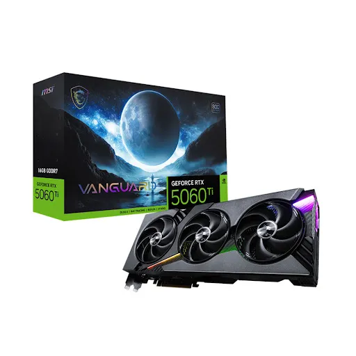 Card màn hình Msi GeForce RTX 5060 Ti 16G VANGUARD SOC 16GB GDDR7