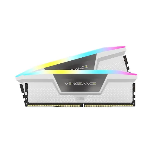 RAM desktop Corsair VENGEANCE RGB 64GB (2x32GB) DDR5 DRAM 6000MT/s CL40 Memory Kit (2 x 32GB) DDR5 6000MHz (CMH64GX5M2B6000C40W)