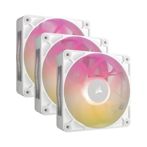 Bộ 3 quạt máy tính Corsair iCUE LINK RX120 RGB MAX White