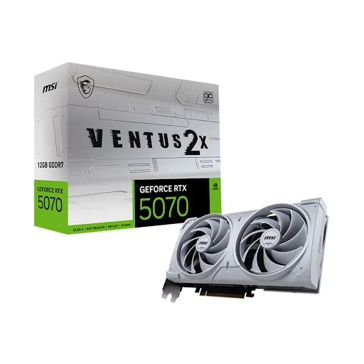 Card màn hình Msi RTX 5070 12G VENTUS 2X OC WHITE 12GB GDDR7