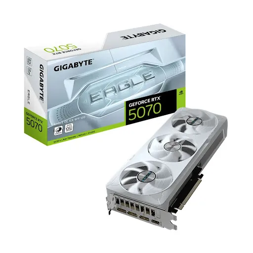 Card màn hình GIGABYTE GeForce RTX 5070 EAGLE OC ICE SFF 12G 12GB GDDR7 (GV-N5070EAGLEOC ICE-12GD)