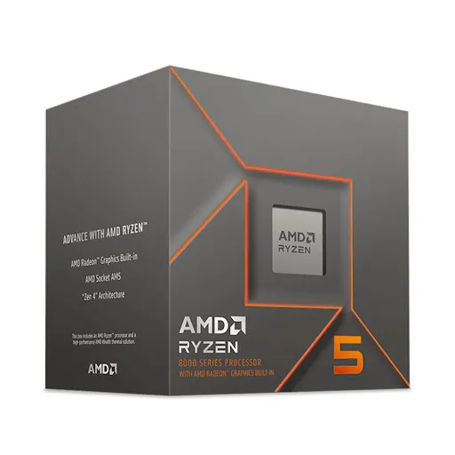 CPU AMD Ryzen 5 8400F (6 nhân 12 luồng - Boost to 4.7 GHz - 16MB - AM5)