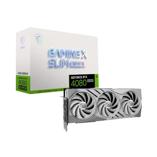 Card màn hình MSI RTX 4080 SUPER 16G GAMING X SLIM WHITE 16GB GDDR6X