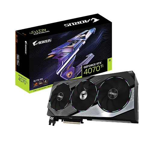 Card màn hình Gigabyte AORUS GeForce RTX 4070 Ti ELITE 12G 12GB GDDR6X (N407TAORUS E-12GD)