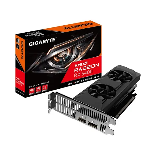 Card màn hình Gigabyte Radeon RX 6400 D6 LOW PROFILE 4G 4GB GDDR6 (R64D6-4GL)