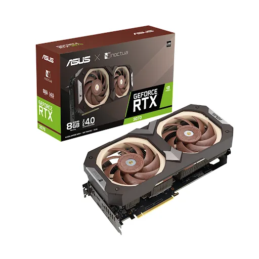 Card màn hình Asus GeForce RTX 3070 Noctua Edition 8GB GDDR6 8GB GDDR6 (RTX3070-8G-NOCTUA)