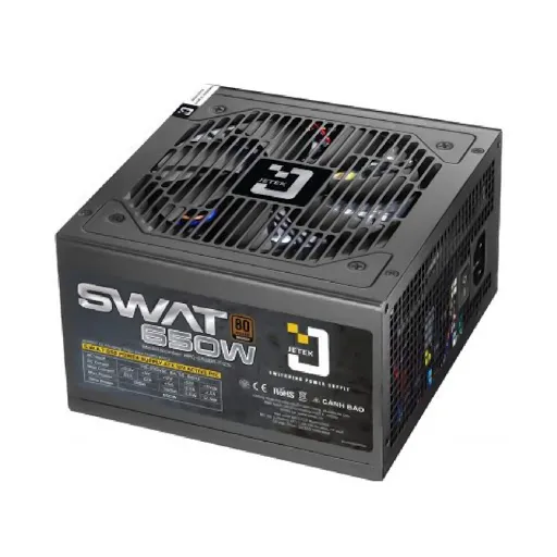 Nguồn máy tính Jetek SWAT650 - 650W - 80 Plus Bronze