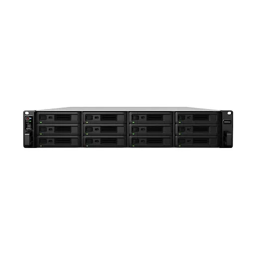 Thiết bị lưu trữ Synology - Hộp ổ cứng gắn ngoài Rack 2U kết nối LAN/USB3.2 Gen 1 - RS3621xs+