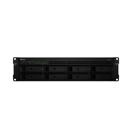 Thiết bị lưu trữ Synology - Hộp ổ cứng gắn ngoài Rack 2U kết nối LAN/USB3.2 Gen 1 - RS1221RP+