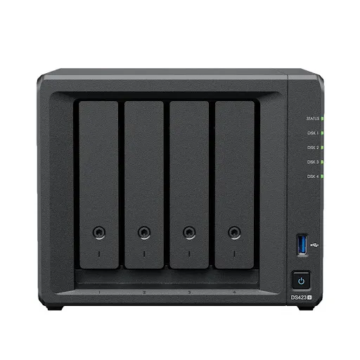 Thiết bị lưu trữ Synology - Hộp ổ cứng gắn ngoài kết nối LAN/USB3.2 Gen 1 - DS423+