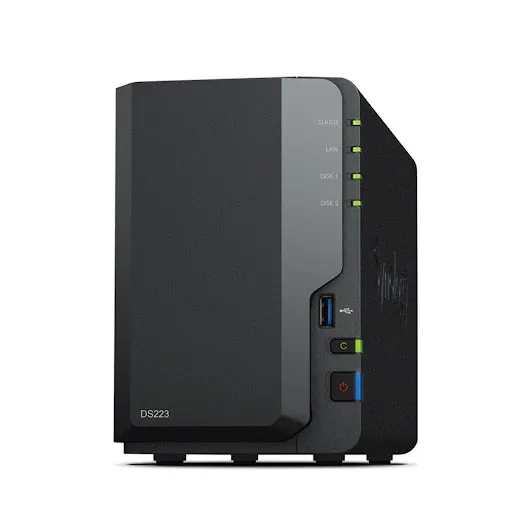 Thiết bị lưu trữ Synology - Hộp ổ cứng gắn ngoài kết nối LAN/USB3.2 - DS223