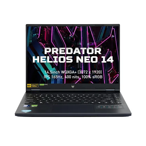 Laptop Acer Predator Helios Neo 14 PHN14-51-96HG (Ultra 9-185H/ GeForce RTX™ 4070/ 32GB/ 1TB/ Windows 11)