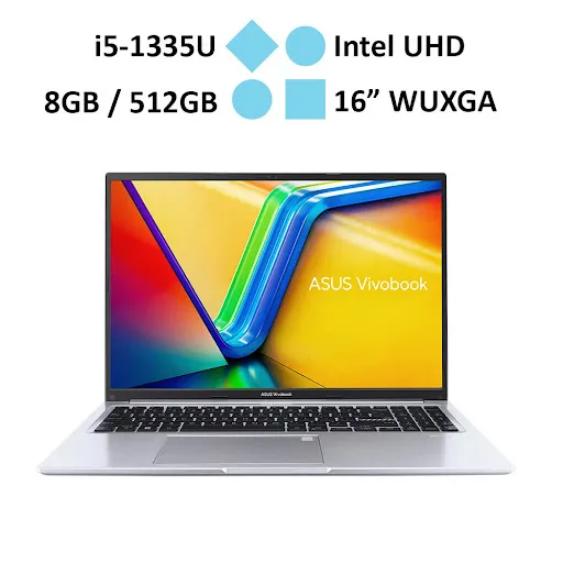 Laptop Asus Vivobook 16 X1605VA-MB105W (i5-1335U/ Onboard graphics/ 8GB/ 512GB/ Windows 11)