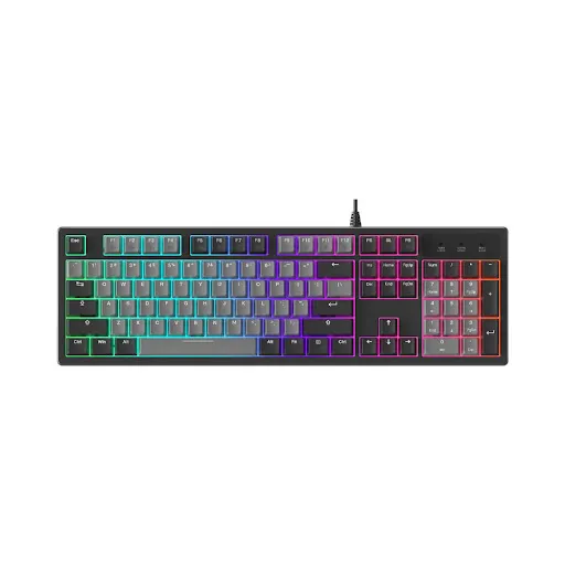 Bàn phím cơ Gaming DAREU EK104 Grey-Black (Dream switch (Linear)/2 sides RGB strip/Multi-Led/PBT Double Shot OEM profile)