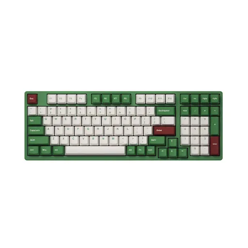 Bàn Phím cơ Akko 3098S Matcha Red Bean V3 (Cream Yellow Pro/PBT Double Shot/Rainbow LED/cherry profile)