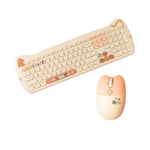 Combo Bàn Phím Và Chuột Không Dây Cat Plus Geezer