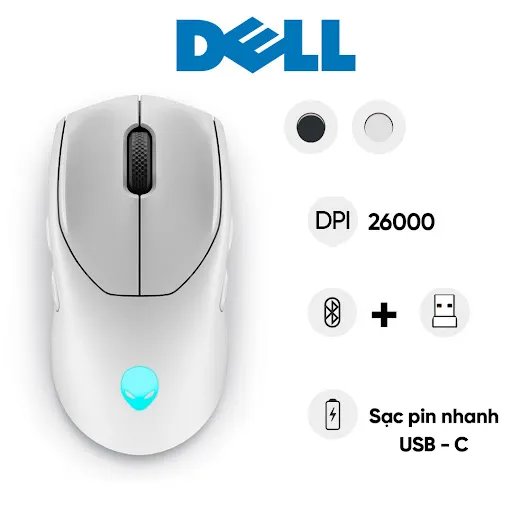 Chuột gaming không dây Dell Alienware AW720M