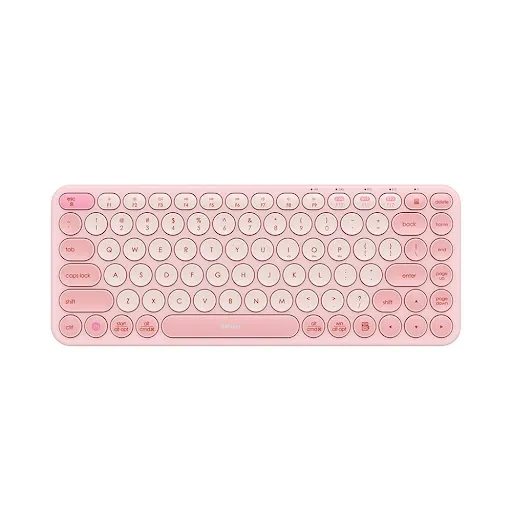 Bàn phím không dây Baseus K01A Tri-Mode - Màu hồng