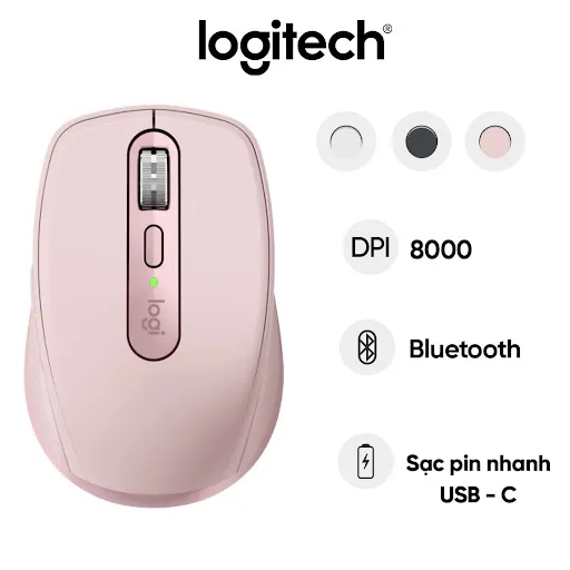 Chuột gaming không dây Logitech MX ANYWHERE 3S