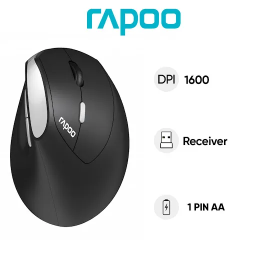 Chuột máy tính không dây Rapoo EV250 SILENT (Đen)