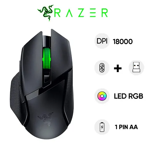 Chuột gaming không dây Razer Basilisk V3 X HyperSpeed