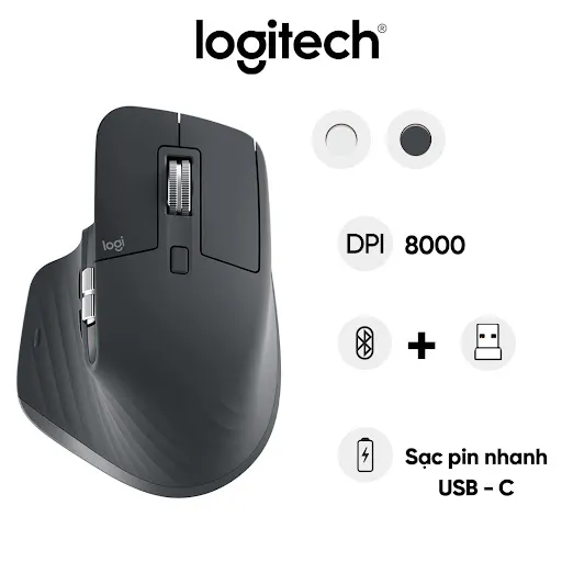 Chuột không dây bluetooth Logitech MX Master 3S