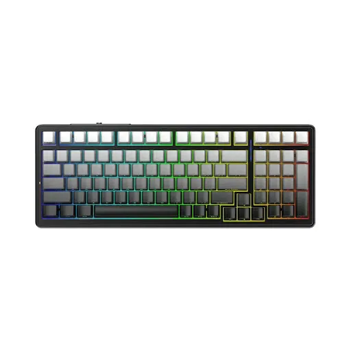 Bàn Phím Cơ Gaming không dây AULA F99 PRO ( Xám + Đen gradient/ Greywood V3 switch)