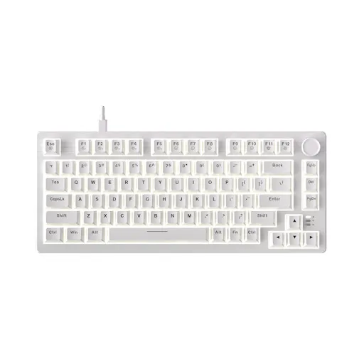 Bàn phím cơ Gaming DAREU EK75 Full white (extra keycaps)