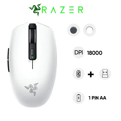 Chuột không dây bluetooth Razer Orochi V2 - White Edition